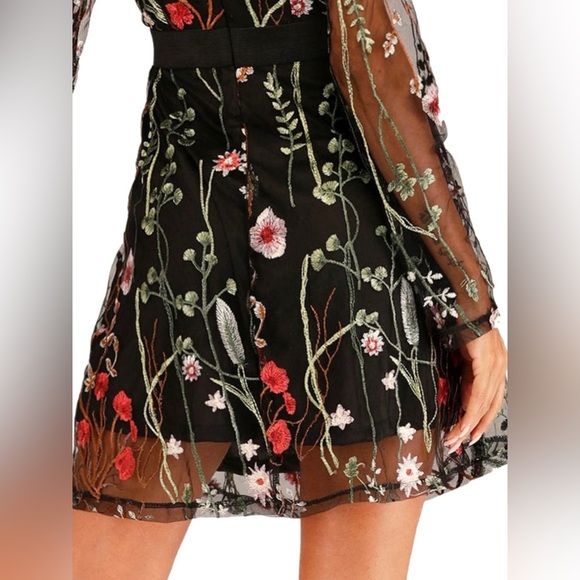 NWOT - Milumia’s FLORAL CockTail Dress -Taylor Swift inspired - Sz Medium - Picture 5 of 9